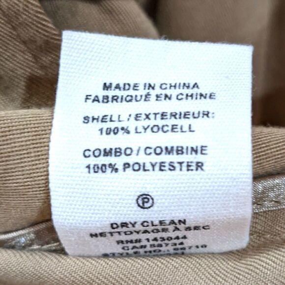 AVEC LES FILLES Women's Tan Utility Jacket Size S - Picture 7 of 7